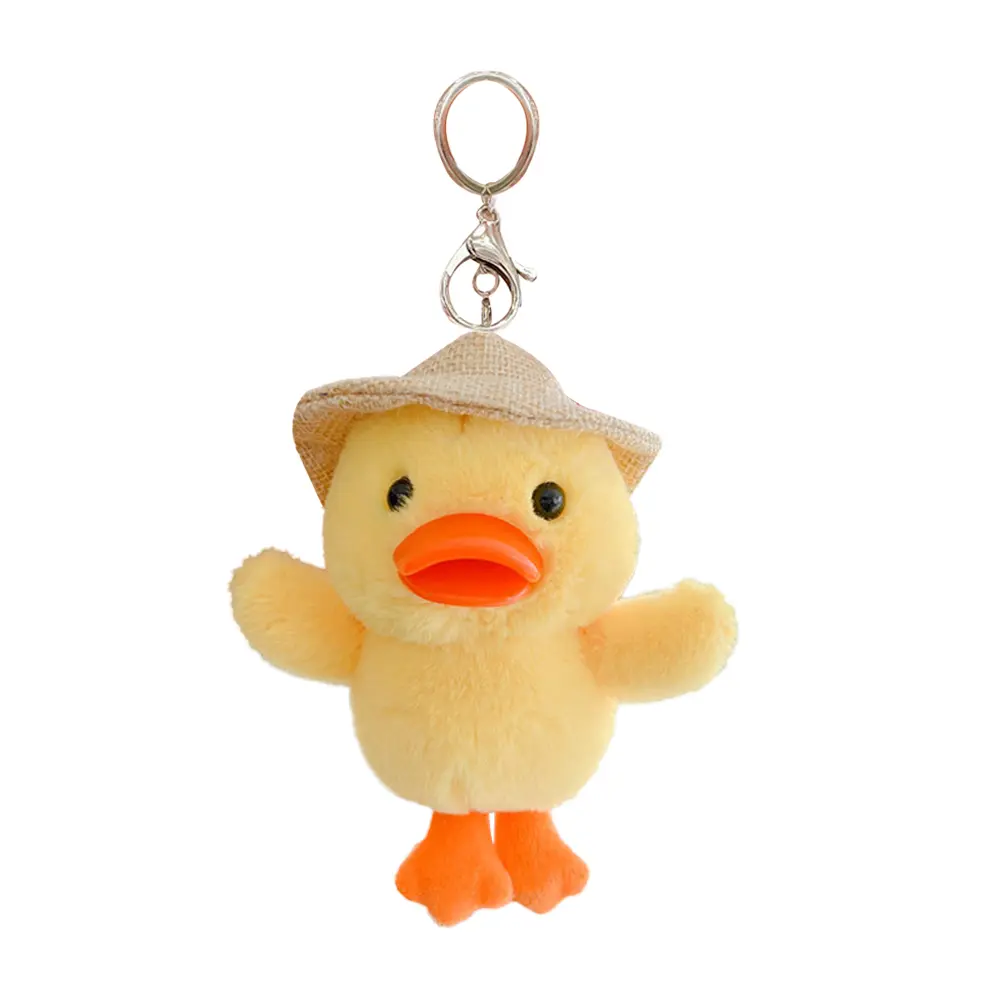 Cute Duck Doll Key Chain Bag Pendant 10/12cm Cute Duck Angry Chicken Plush Toys for Kids Children Birthday Christmas Gifts Toys