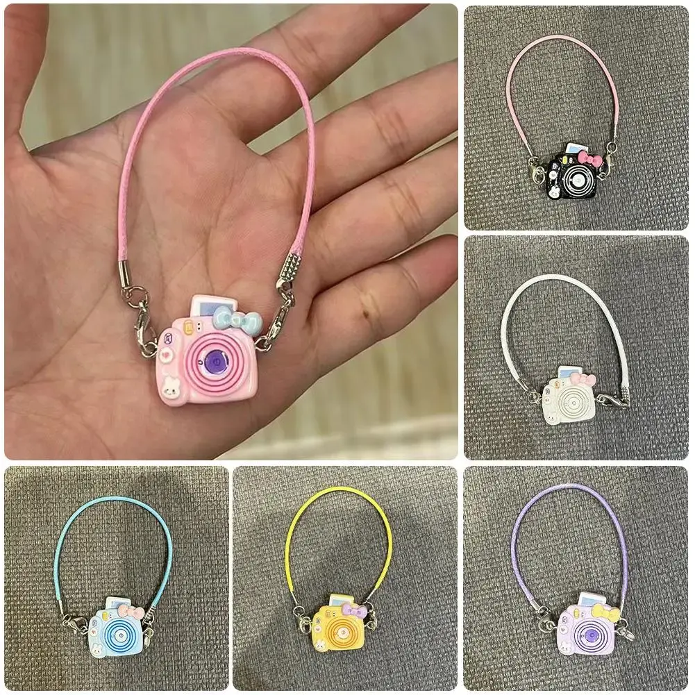 Mini DIY Camera  Doll Accessories Dress Up Plush Toy Suitable for Labubu  Dollhouse Hanging Neck Accessories Dollhouse Pendant