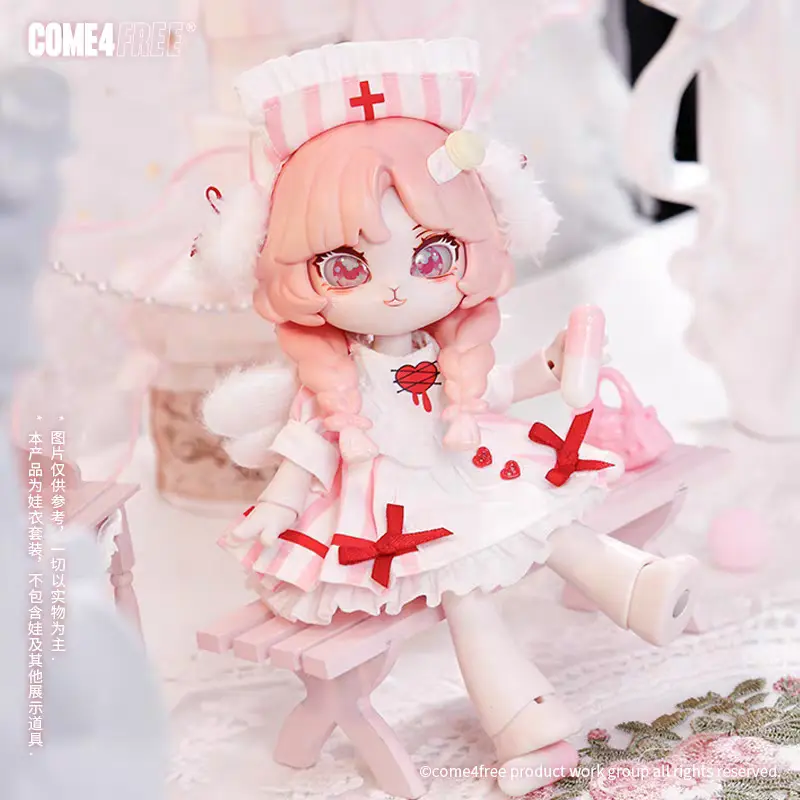 Kawaii Come4free Bonnie 1/12 Bjd Clothes Ob11 Sweet Date Edition Pumpkin Cartoon Peripheral Children Toys Valentine'S Day Gift