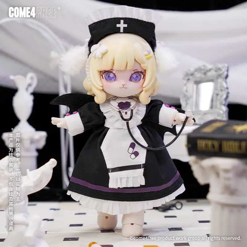 Kawaii Come4free Bonnie 1/12 Bjd Clothes Ob11 Sweet Date Edition Pumpkin Cartoon Peripheral Children Toys Valentine'S Day Gift