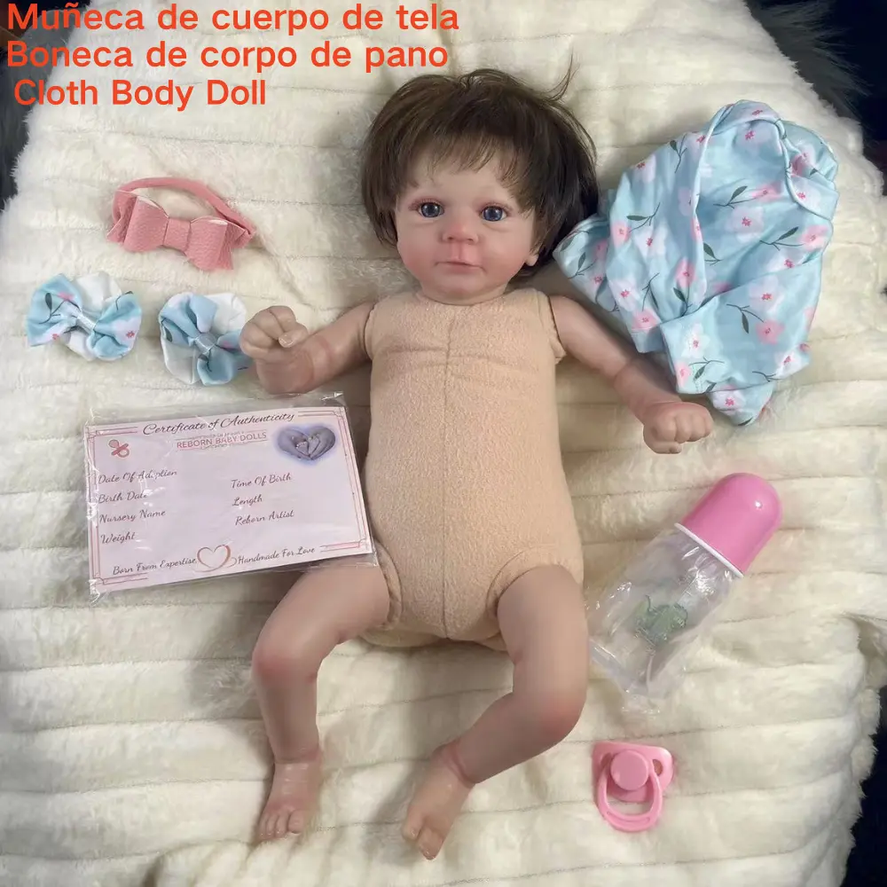 MRB 18 Inches Finished Reborn Baby Dolls Felicia Realistic Lifelike Adorable Newborn Girl Best Birthday Christmas Gift Toy