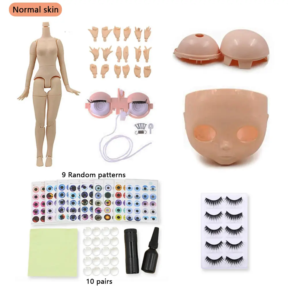 DBS blyth doll bjd jiont body scalp eyes mechanism eye chip customized set diy toy gift