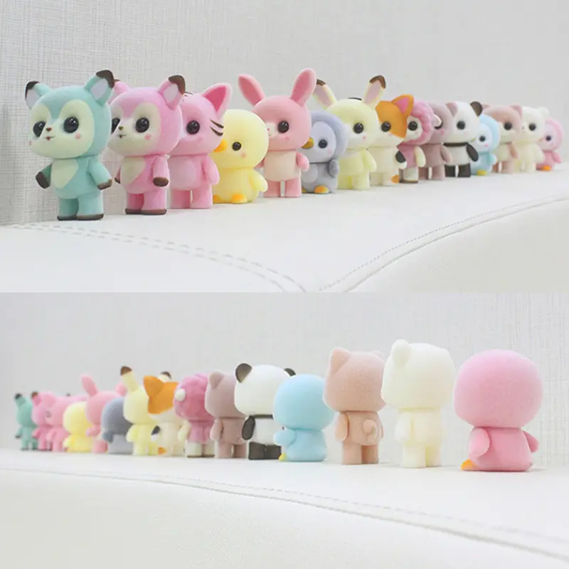 Lovely Flocking Animal Stuffed Doll Cute Plush Baby Penguin Stuffed Toy Car Ornaments Party Favor Gifts Toys For Kids