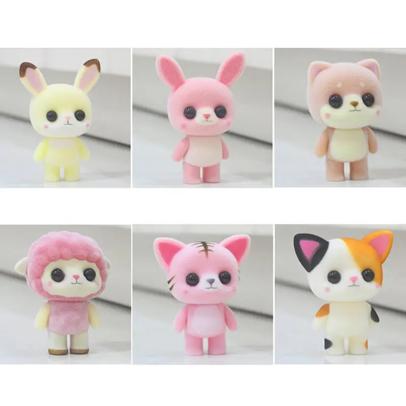 Lovely Flocking Animal Stuffed Doll Cute Plush Baby Penguin Stuffed Toy Car Ornaments Party Favor Gifts Toys For Kids