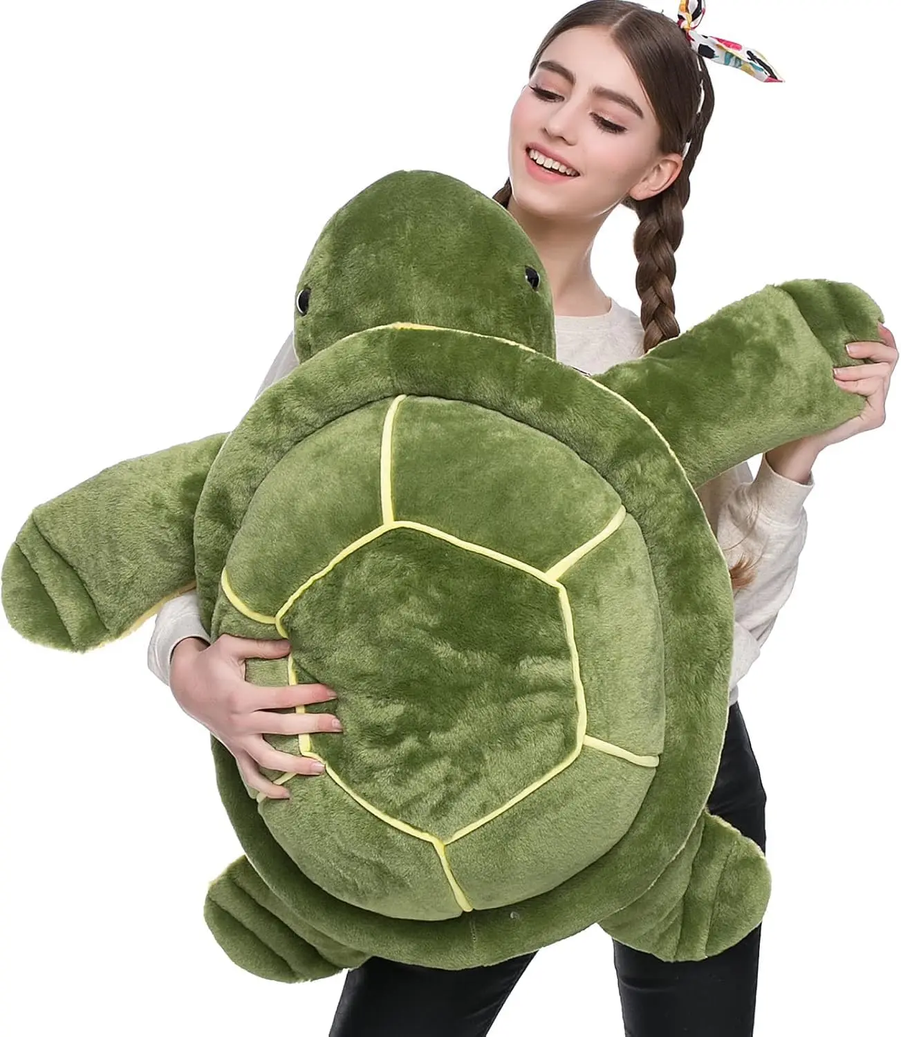 MaoGoLan 33" Soft Big Sea Turtle Stuffed Animal, Turtle Plush Pillow for Birthday, Valentine, Christmas, Sea Turtle Toys