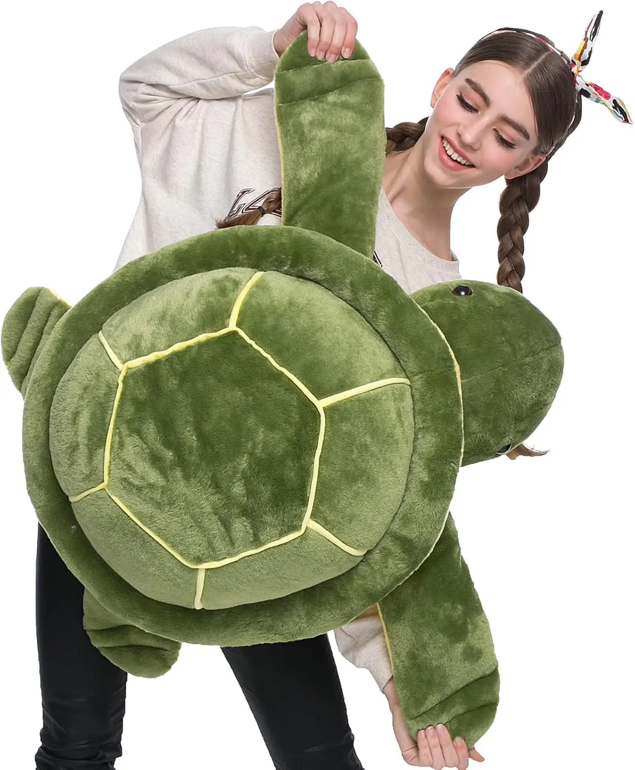 MaoGoLan 33" Soft Big Sea Turtle Stuffed Animal, Turtle Plush Pillow for Birthday, Valentine, Christmas, Sea Turtle Toys