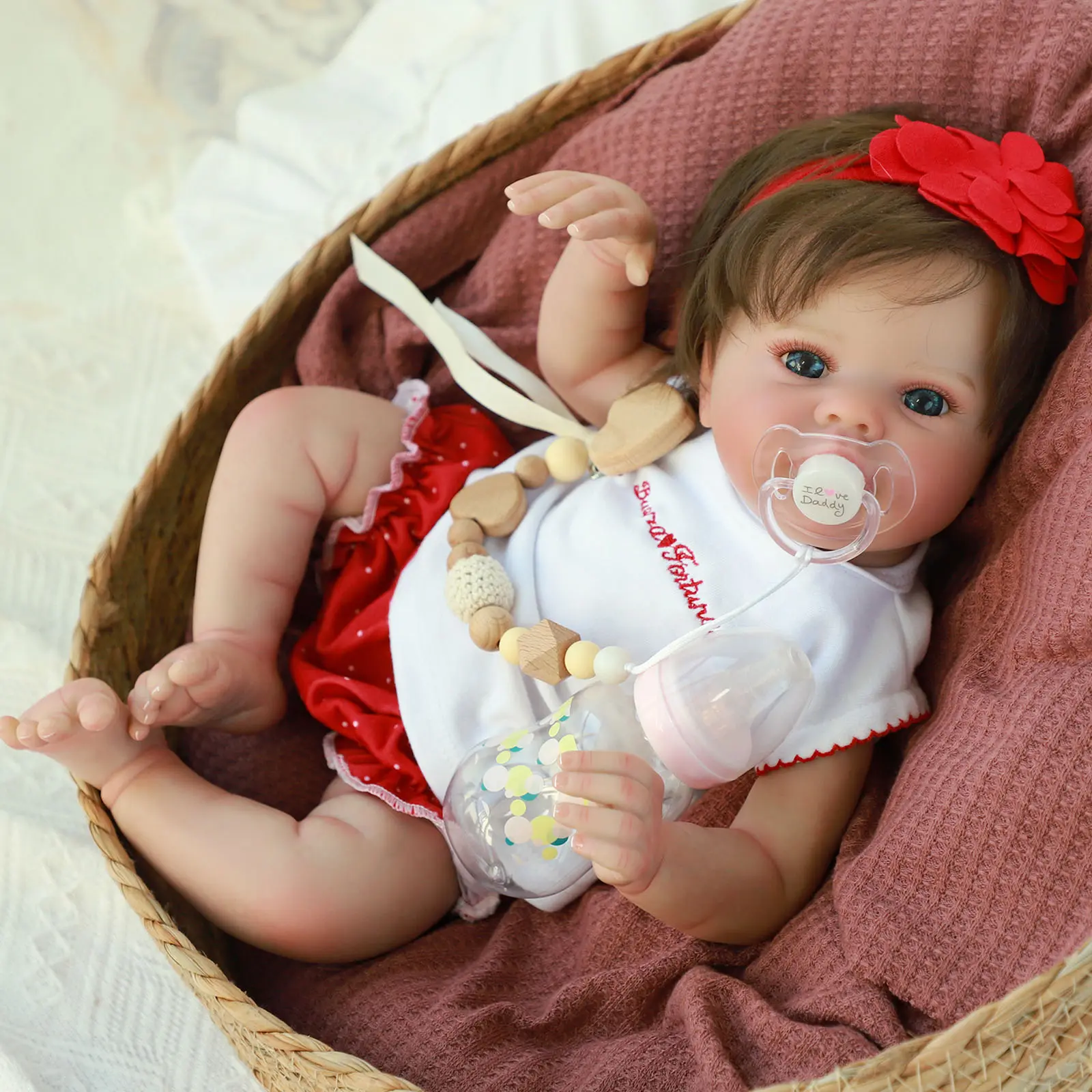 Reborn Baby Dolls Girl -20 Inch Realistic Reborn Baby Dolls Cute Soft Baby Dolls Real Life Baby Lifelike Dolls Gift for Age3+