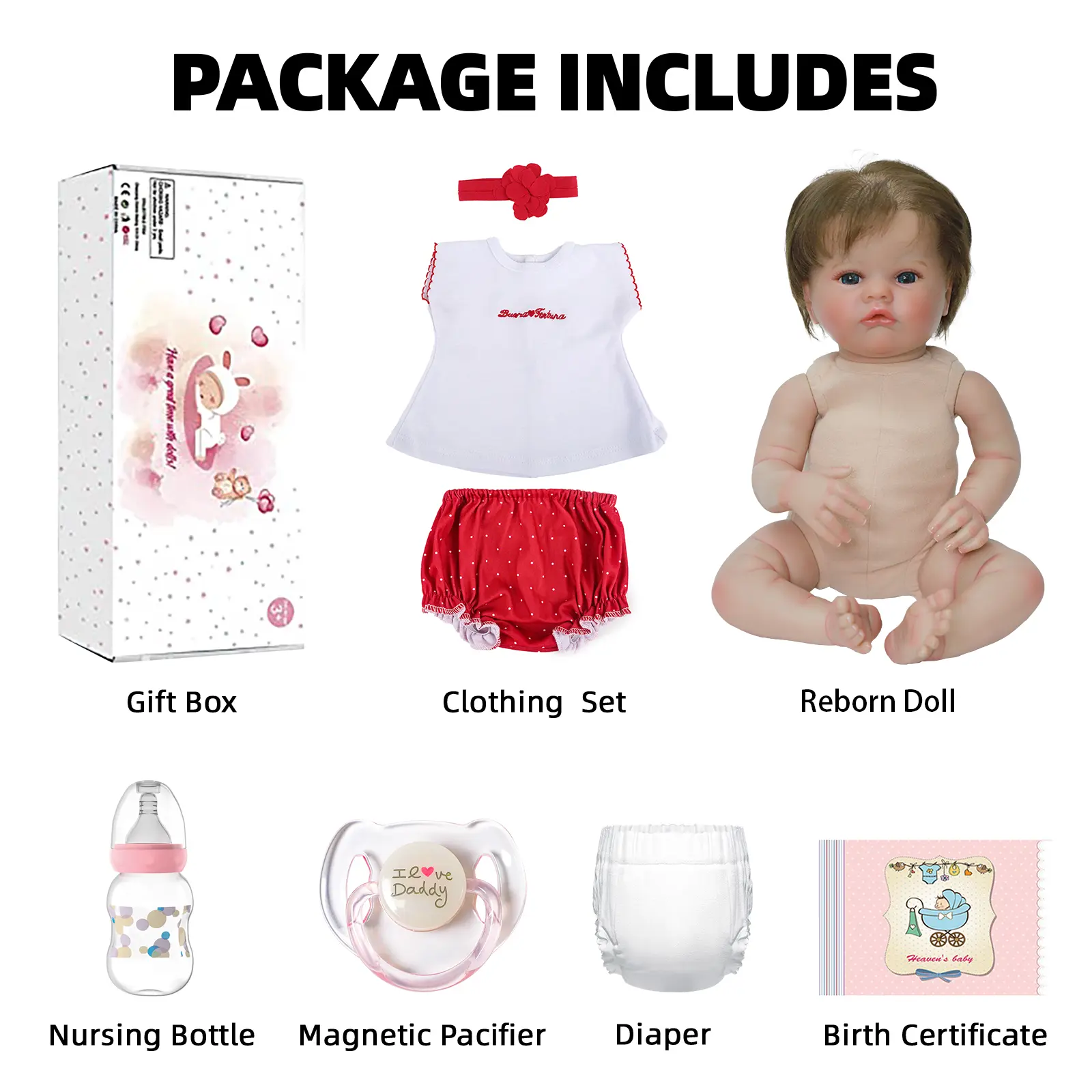 Reborn Baby Dolls Girl -20 Inch Realistic Reborn Baby Dolls Cute Soft Baby Dolls Real Life Baby Lifelike Dolls Gift for Age3+
