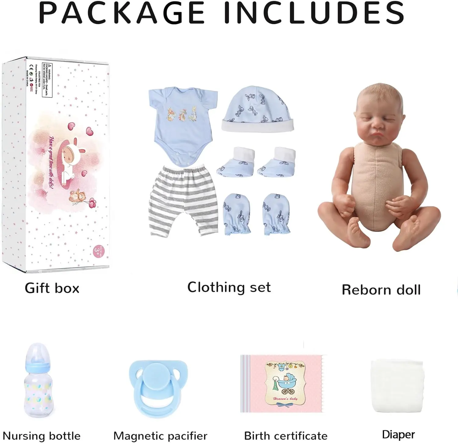 Realistic Reborn Dolls Levi - 18 Inch Lifelike Sleeping Baby Boy That Look Real Soft Cloth Body Newborn Baby Dolls Poseable Adva