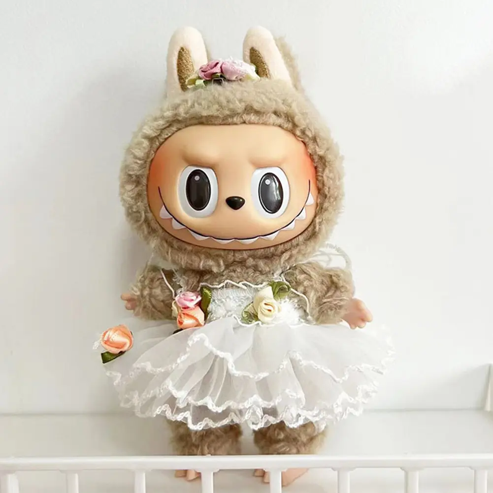 Plush Doll Clothes Cute Plushies Outfit Decorative Cartoon Animal Toy Skirt DIY Kawaii Plush Dolls Dress for Girls Gift