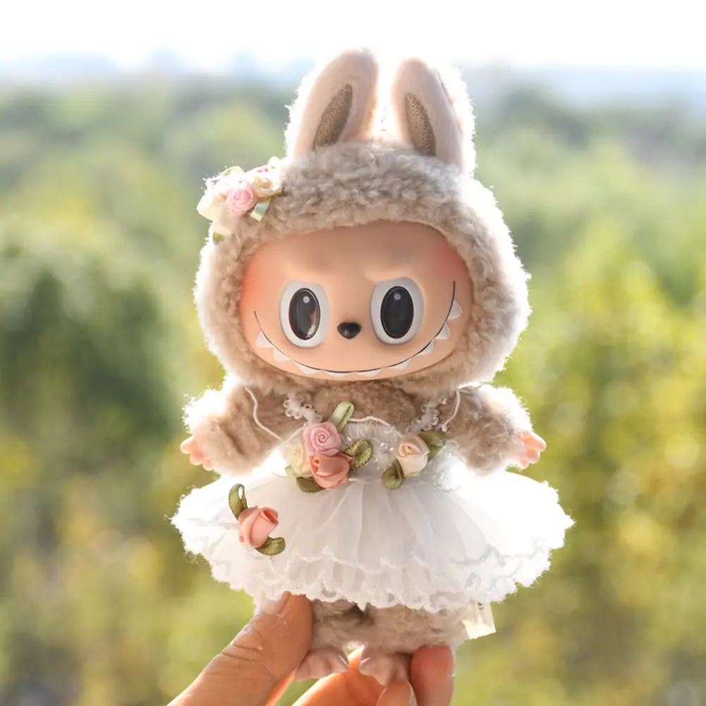 Plush Doll Clothes Cute Plushies Outfit Decorative Cartoon Animal Toy Skirt DIY Kawaii Plush Dolls Dress for Girls Gift