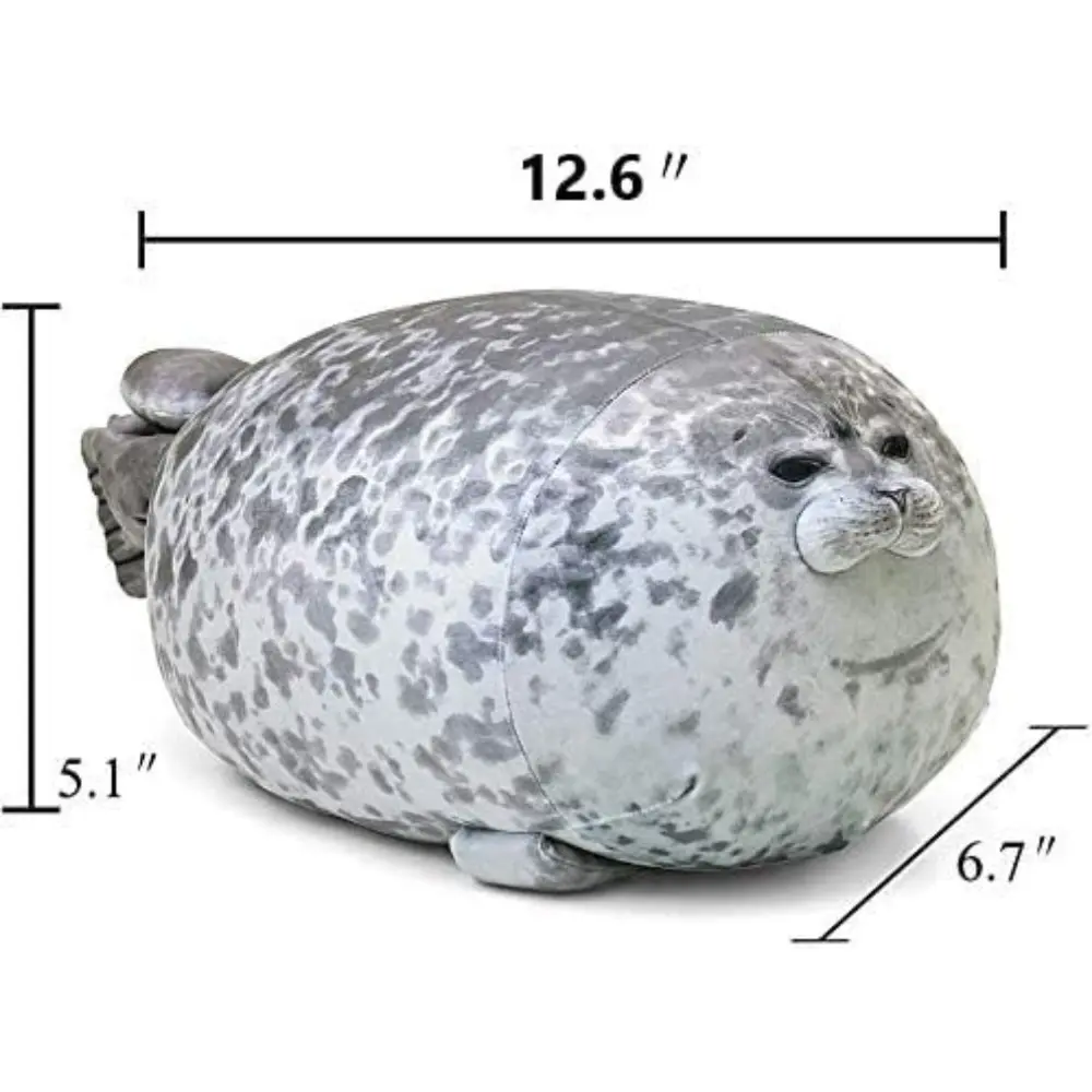 MerryXD Chubby Blob Seal Pillow,Stuffed Cotton Plush Animal Toy Cute Ocean Large(24.5)