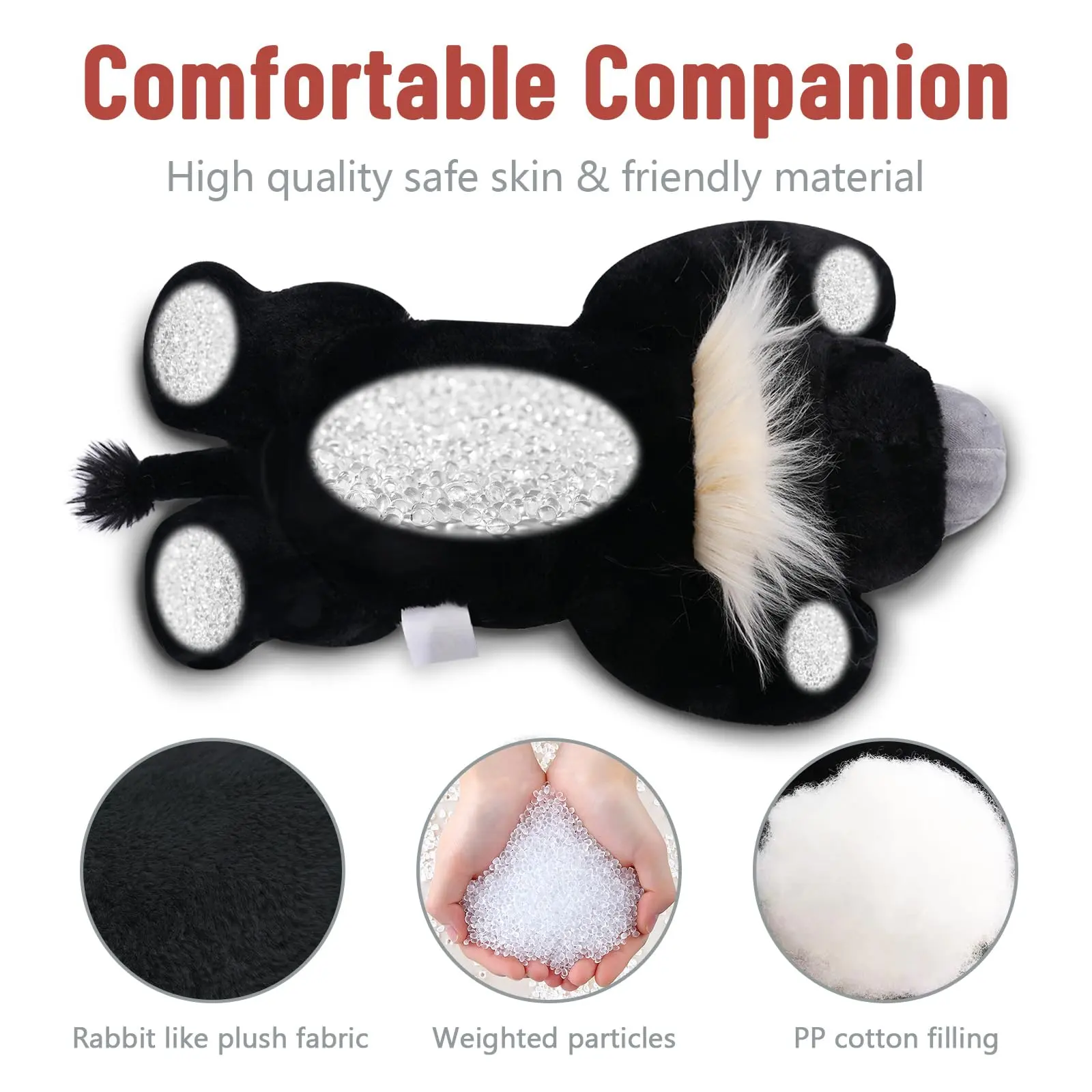 Niuniu Daddy 20" | 3.3 Pound HighIand Cow Weighted Plush Animals Large Highland Cow Pillowfort Stuffed Lap Animal Toys for Kids