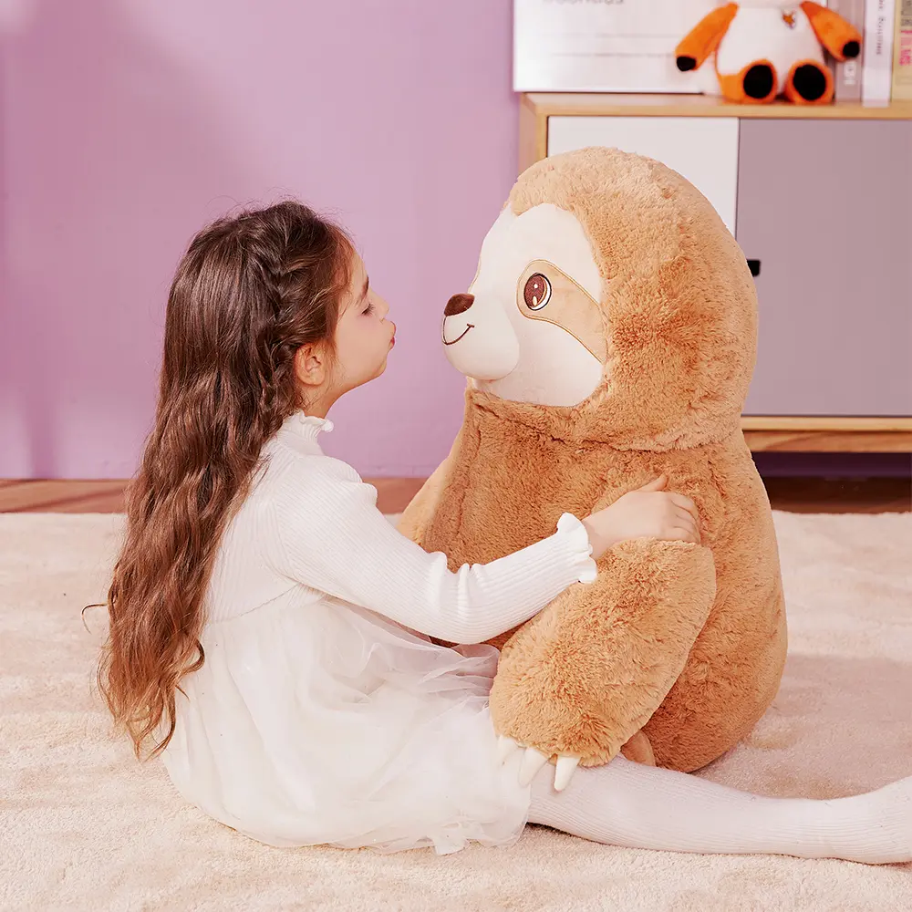 IKASA Giant Sloth Stuffed Animal Plush Toy,Large Bradypod Cute Jumbo Soft Toys,Huge Big Size Plushie,Gifts for Kids