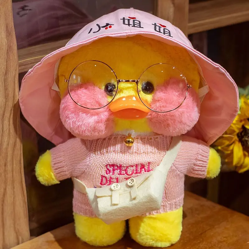 Doll Accessories for 30cm LaLafanfan Cafe Duck Dog Plush Doll Clothes Headband Bag Glasses Outfit for 20-30cm Plush Toy