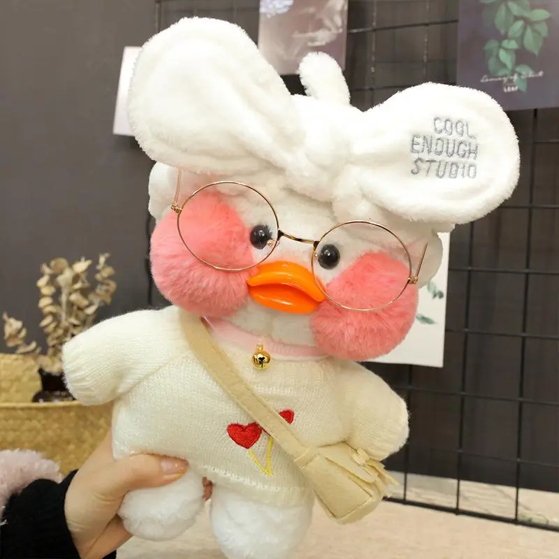Doll Accessories for 30cm LaLafanfan Cafe Duck Dog Plush Doll Clothes Headband Bag Glasses Outfit for 20-30cm Plush Toy