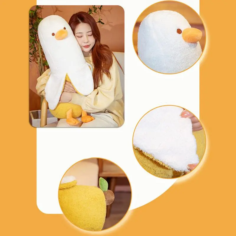 70CM Banana Duck Plush Toy Cute Anxiety Make A Friend Duck Throw Pillow Doll Send Children's Christmas Birthday Presents