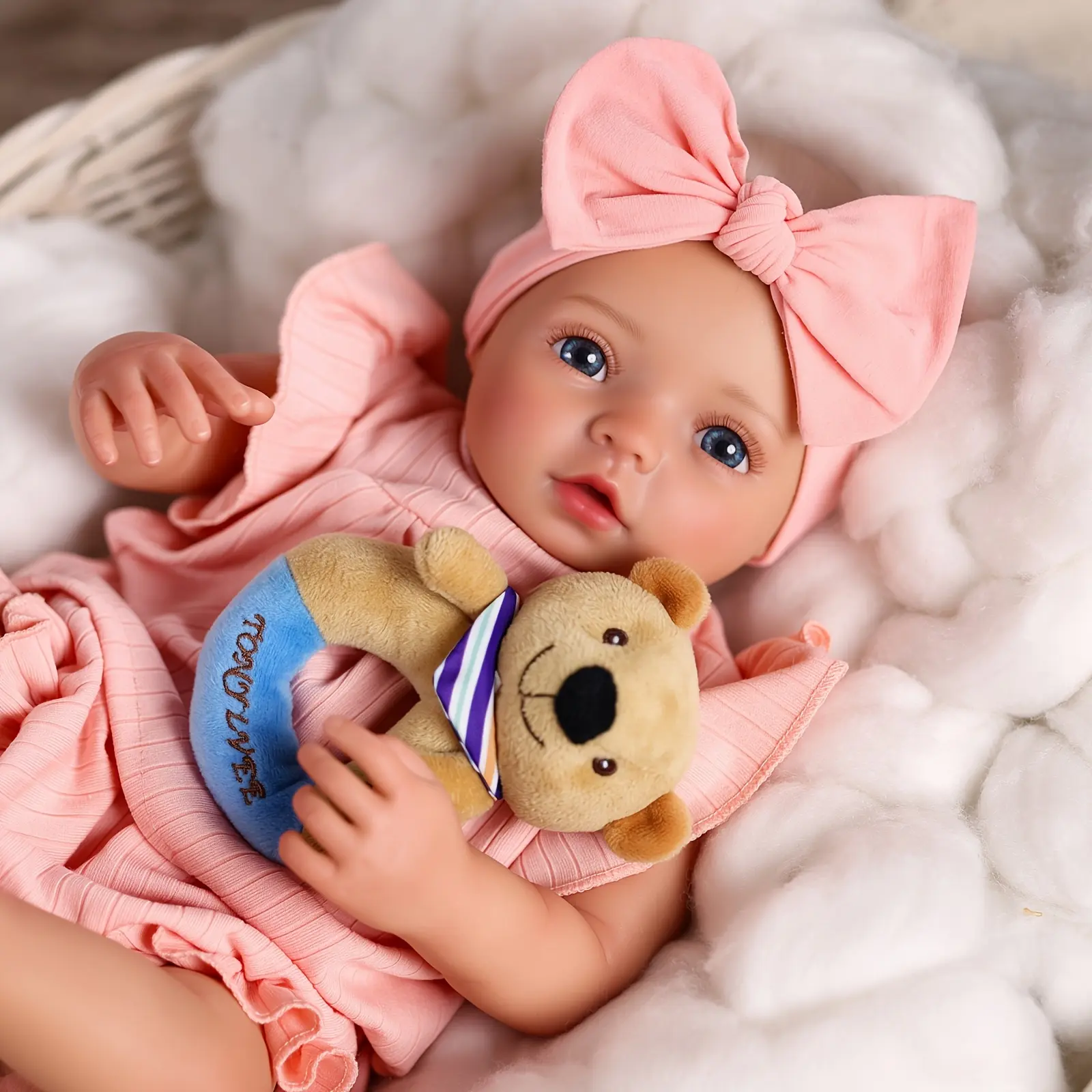 BABESIDE Lifelike Reborn Baby Dolls - 17 " Realistic Newborn Baby Doll Real Life Baby Doll  with Accessories Set For Kids 3+