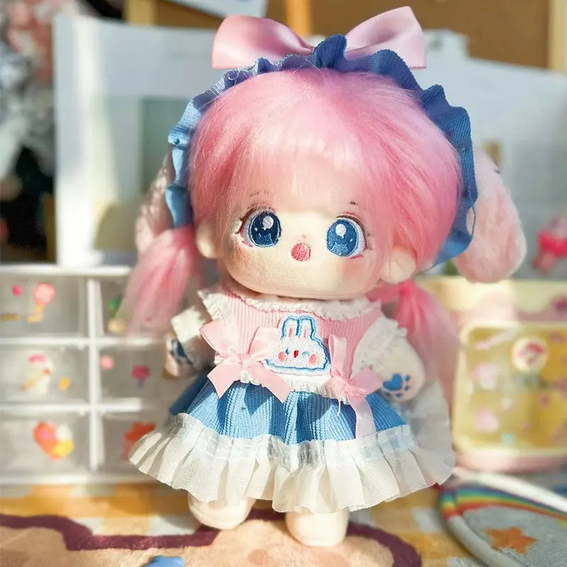 20cm New Plush Cotton Doll Idol Stuffed Super Star Figure Dolls Twelve Constellations Doll With Clothes Can Change Clothes Gift