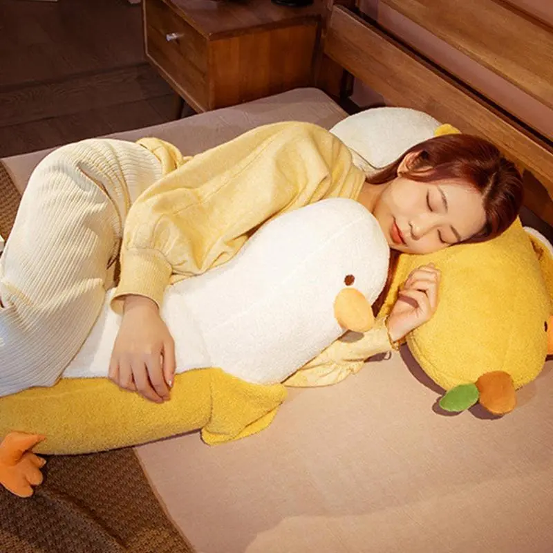 Animal Duck Plush Pillow Cute Stuffed Banana Duck Hugging Pillow Toy Stuffed Animal Plush Toy Adorable Animal Doll Toy For Kid