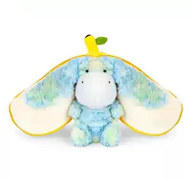 Stuffed Animal Donkey 11Inch Children Fruit Pillow Doll Banana Donkey Shape Sofa Bed Couch Decoration Cute Kids Collectible For