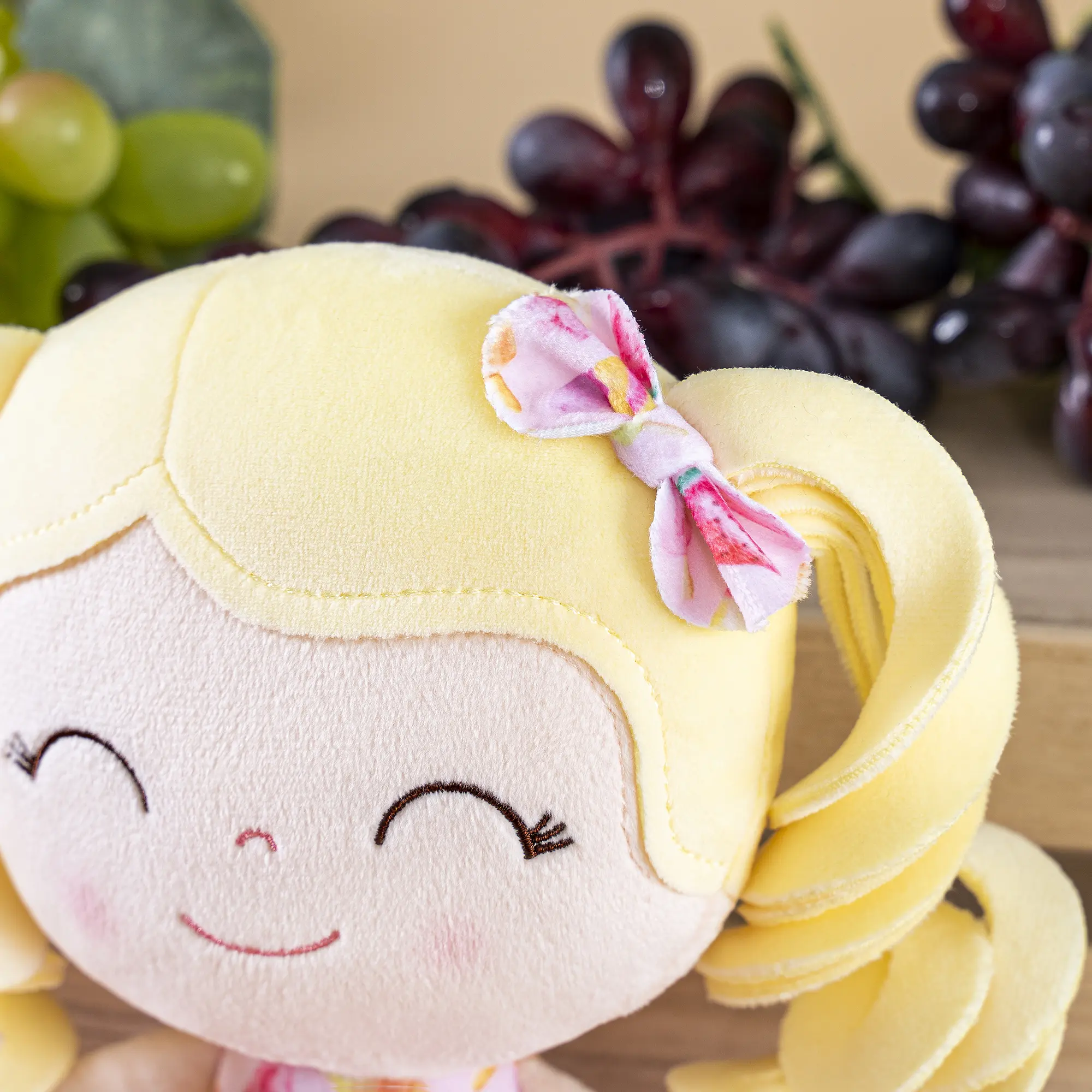 Gloveleya Baby Dolls Soft Plush Fruit Toys Ideal for Baby's first Birthday Gift 30cm Ice Cream