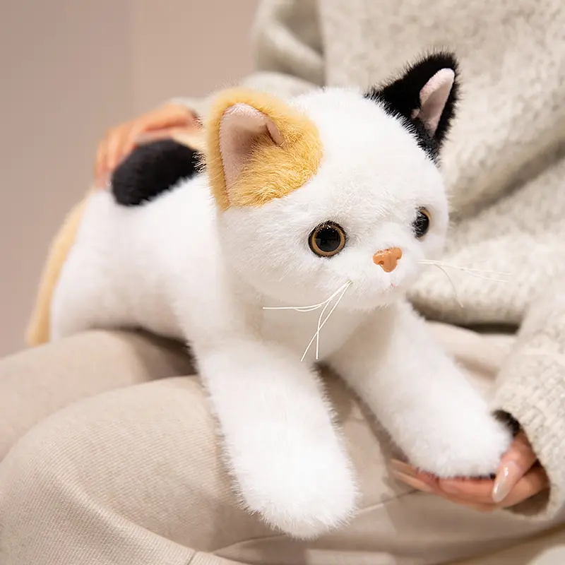 Cute Simulation Ragdoll Cat Plush Toys Soft Stuffed 8 Colour Kitten Model Fake Cat Realist Animals Girls Valentine's Day Gift