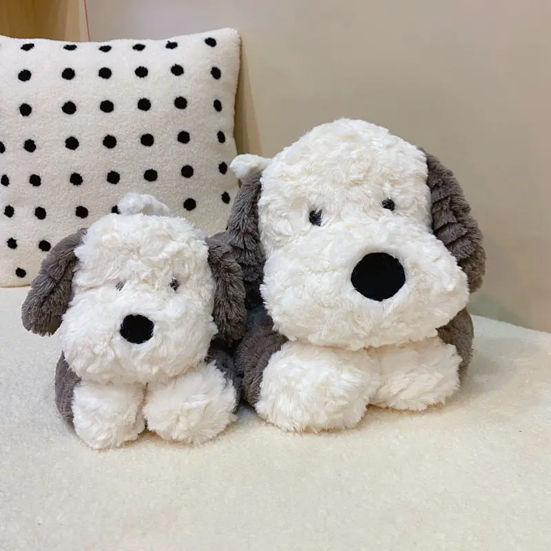 35cm/55cm High Quality Simulation Fluffy Dog Plush Toy Stuffed Lifelike Collie Puppy Doll Home Decor Birthday Gift
