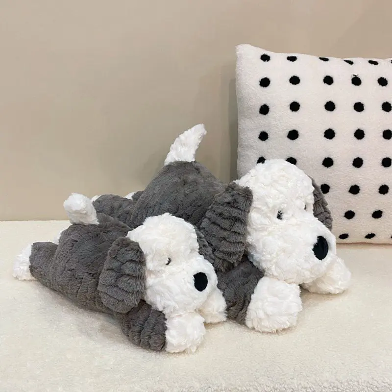 35cm/55cm High Quality Simulation Fluffy Dog Plush Toy Stuffed Lifelike Collie Puppy Doll Home Decor Birthday Gift