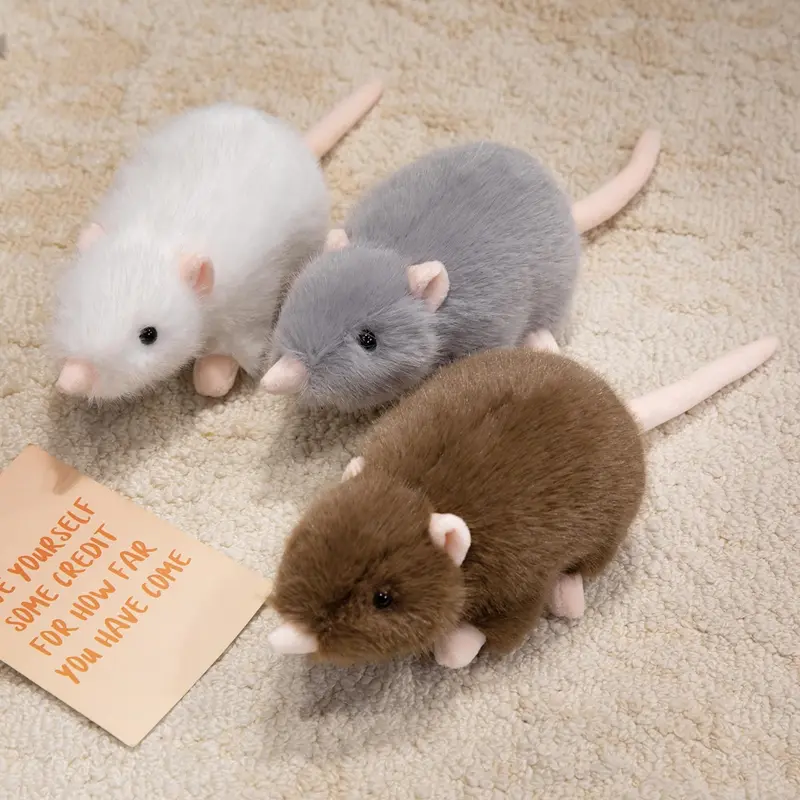 30cm-100cm Simulated Mouse Super Soft Plush Mouse Plushy Doll Stuffed Rat Plush Animal Toys for Children Peluche Mascot Gift