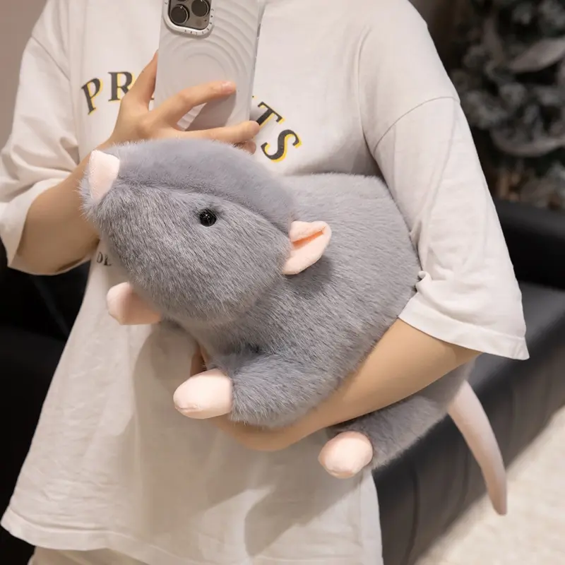 30cm-100cm Simulated Mouse Super Soft Plush Mouse Plushy Doll Stuffed Rat Plush Animal Toys for Children Peluche Mascot Gift