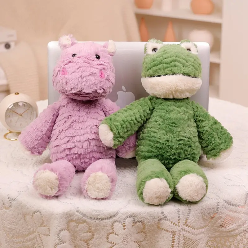 New Long Hair Animal Plush Toy Stuffed Soft Material Creative Long Legs Rabbit Hippo Elephant Frog Company Doll Gift For Kids