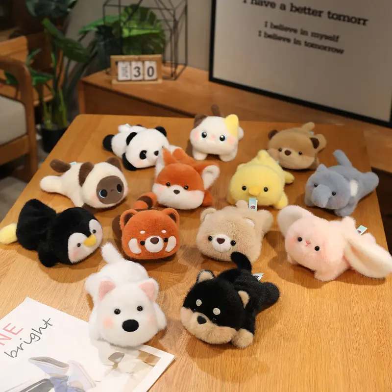 Animals Plush Toys Cute Frog/Duck/Cow/Horse Dolls Soft Birthday Gift For Girls And Children Accompany Appease Stuffed Dolls