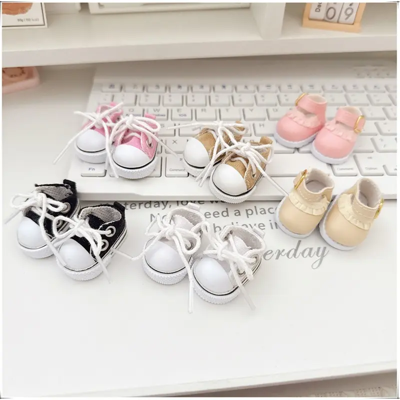 17cm Labubu Leather Shoes Suitable for 10cm Cotton Dolls Shoes Boots Toys Casual Sports Shoes Dolls Accessories DIY Doll Toys