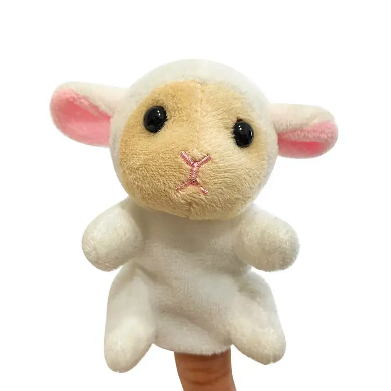 New Hand Puppet Plush Toy Cartoon Animal Family Finger Puppet Role Play Tell Story Cloth Doll Educational Toys For Children Kids
