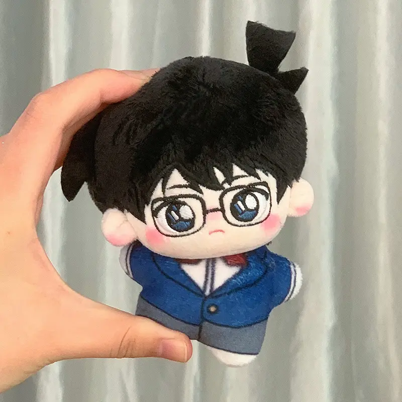 10cm Anime Detective Conan Plush Doll Soft Fashion Cute Model Cartoon Figure Home Mini Pendant Decoration Kids Birthday Gift