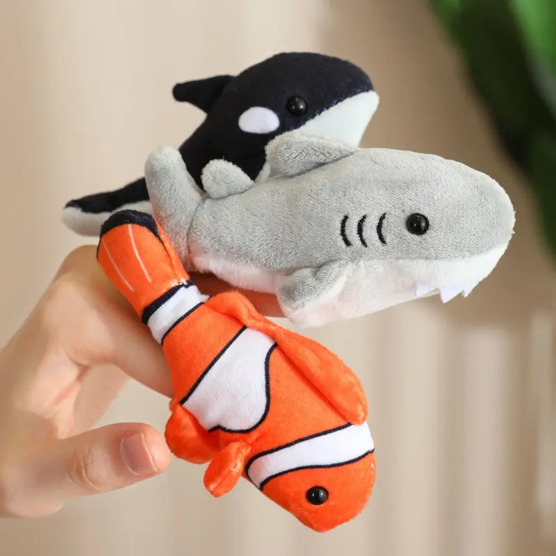 Jungle Animals Hand Puppet Plush Toy Cartoon Animal Finger Puppet Role Play Tell Story Cloth Doll Educational Toys For Children