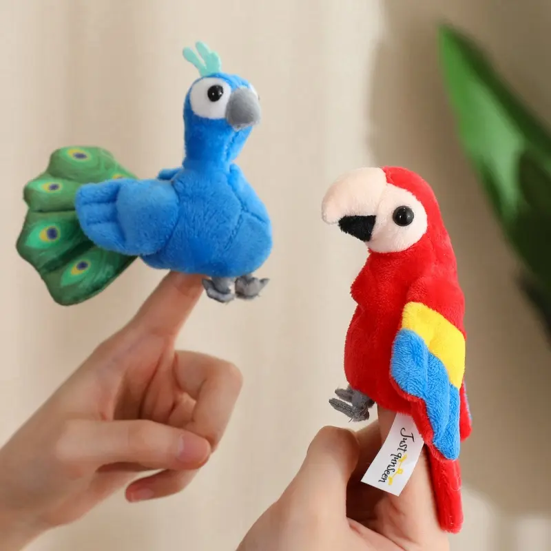 Jungle Animals Hand Puppet Plush Toy Cartoon Animal Finger Puppet Role Play Tell Story Cloth Doll Educational Toys For Children