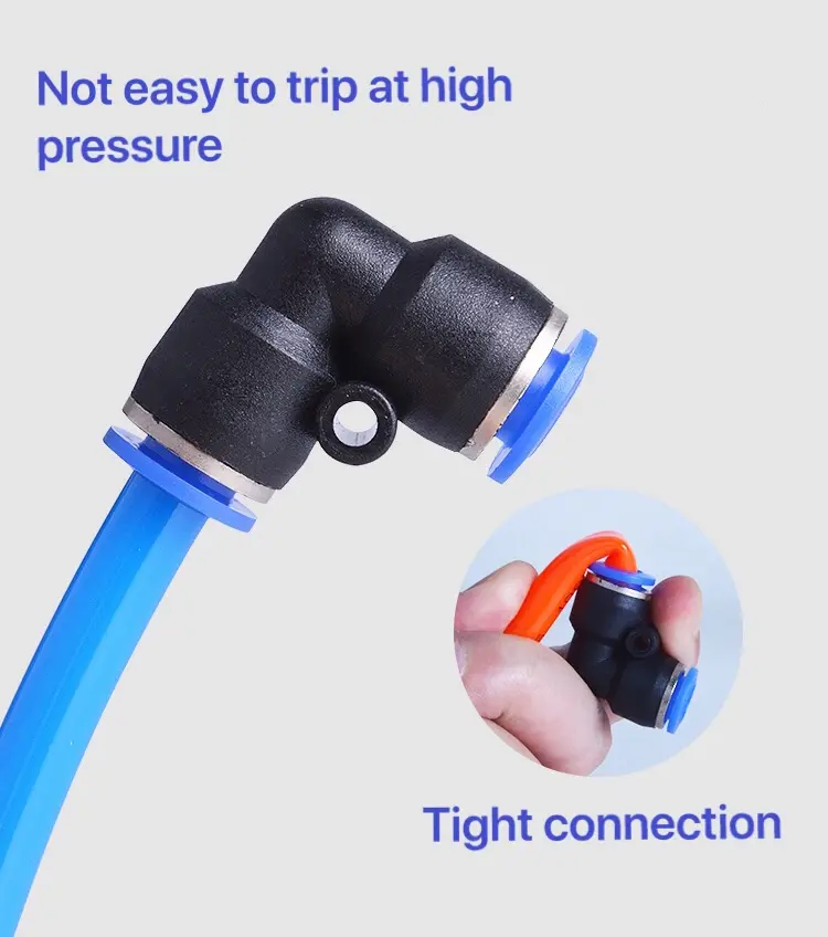 1pcs Blue PV PVG Pneumatic Fitting Pipe Connector Tube Air Quick Fittings Water Push In Hose Couping 4mm 6mm 8mm 10mm 12mm 14mm