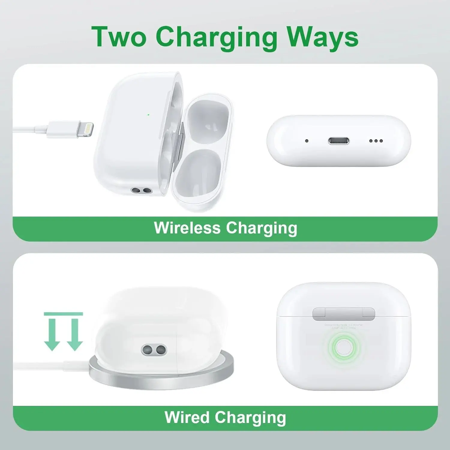 Bluetooth Headphone Wireless Charging Case For AirPods Pro 1 2 3 Charger Box Charging Compartment Replacement For AirPods 3&4bin