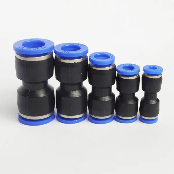 1Pcs PU4 PU6 PU8 PU10 PU12 PU14 PU16 Straight Push in Fitting Pneumatic Push to Connect Air Quick Fitting
