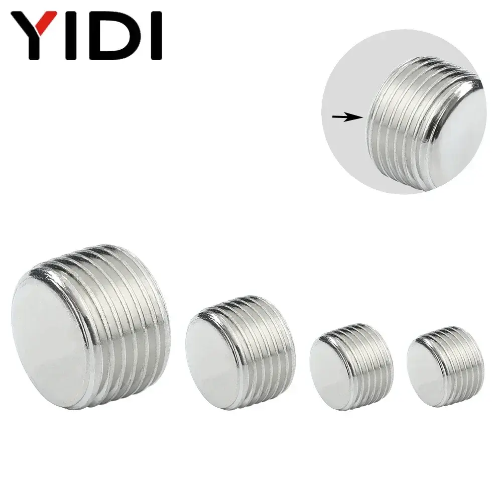 5pcs BD End Stop Plug Kit Air Hose Fitting Pneumatic Connection Screw Male Thread Connector Repair BSP 1/2 3/8 1/4 1/8 3/4