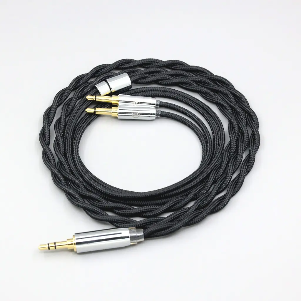 LN008293 Nylon 99% Pure Silver Palladium Graphene Gold Shield Cable For Hifiman Sundara Ananda HE1000se V2 HE6se he400se He35x