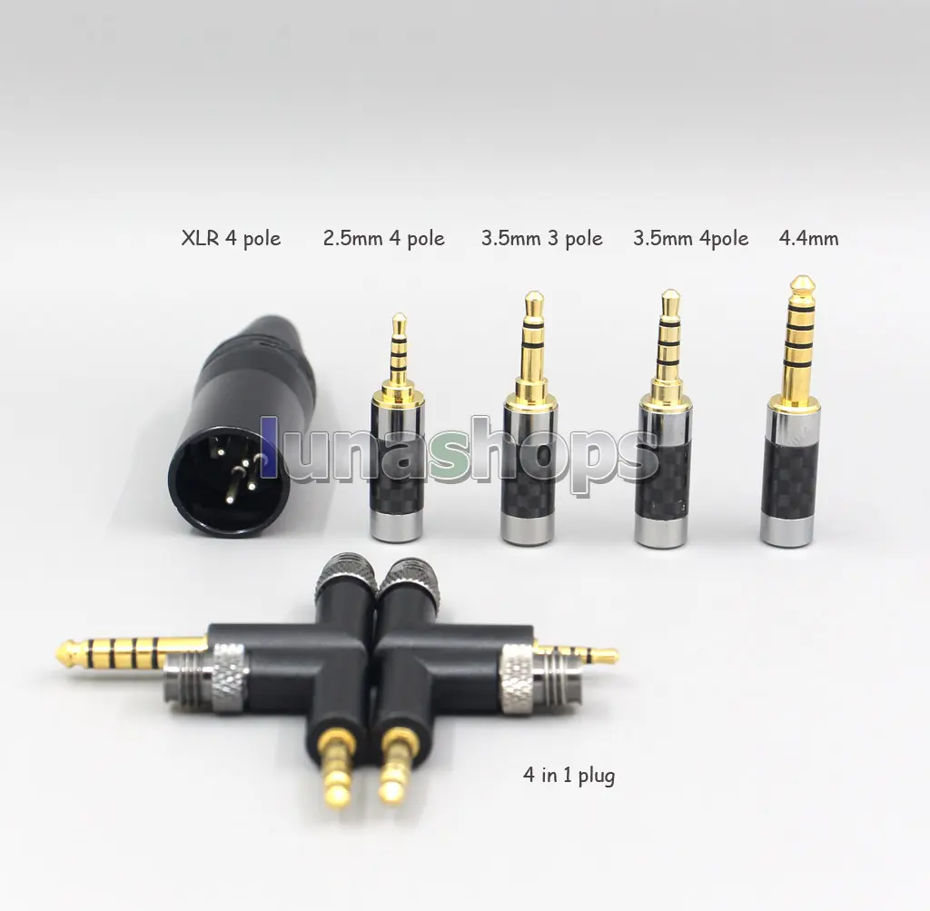 4 Core 1.7mm Litz HiFi-OFC Earphone Braided Cable For Denon AH-D7200 AH-D5200 AH-D9200 AH-D600 AH-D7100 LN008084