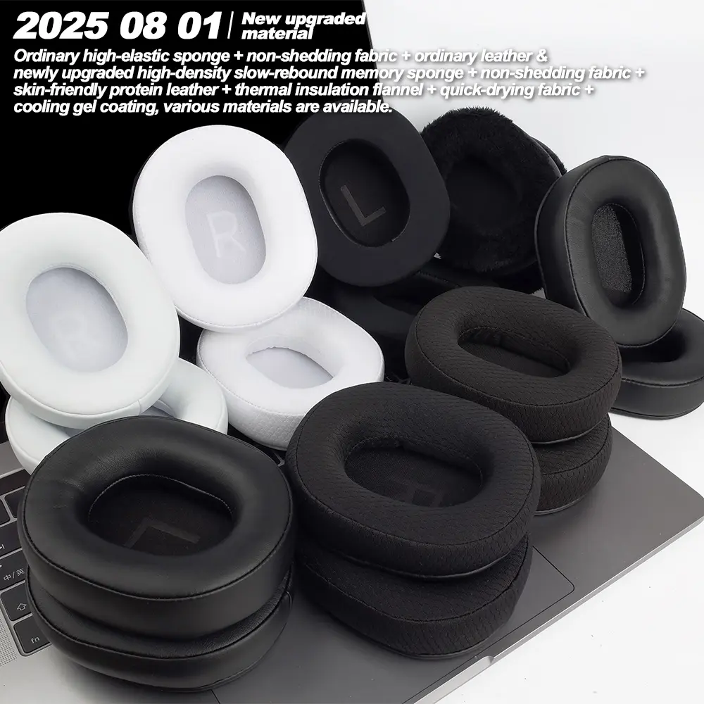 Replacement Foam Ear Pads for MCHOSE V9 S9 PRO,V9 PRO S9 PRO Headphones  memory foam Earpads Protein Leather