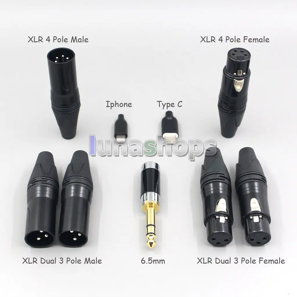 4 Core 1.7mm Litz HiFi-OFC Earphone Braided Cable For Denon AH-D7200 AH-D5200 AH-D9200 AH-D600 AH-D7100 LN008084