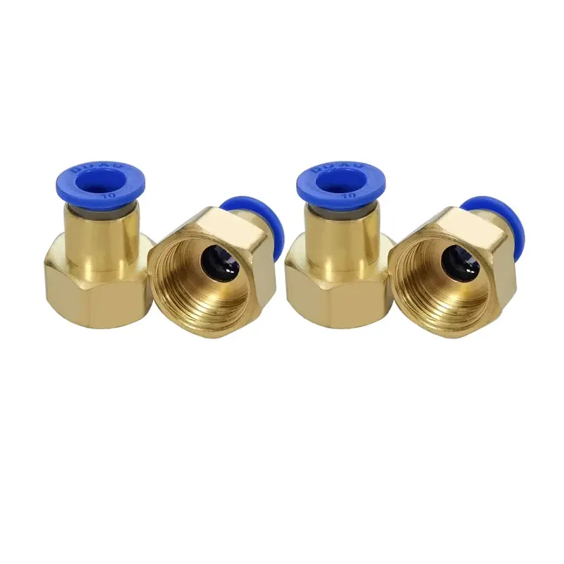 PCF type OD 4MM 6MM 8MM 10MM 12MM Thread 1/8'' 1/4'' 3/8'' 1/2''  Pneumatic Connectors Female straight one-touch fittings