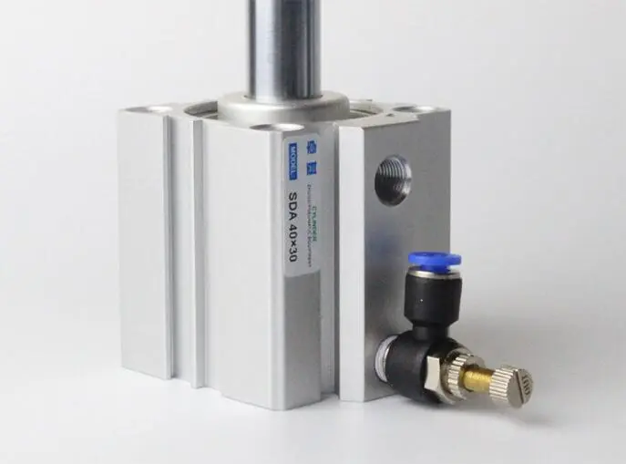 SDA50*100, 50mm Bore 100mm Stroke Compact Air Cylinders SDA50X100 Dual Action Air Pneumatic Cylinder