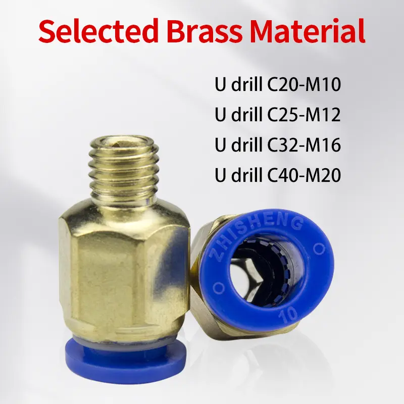 10pcs Straight-Through PC Thread Pneumatic Connector Suitable For CNC Lathe Joint Hose PC8-M5 PC10-M10 PC8-01 PC10-01 PC12-01