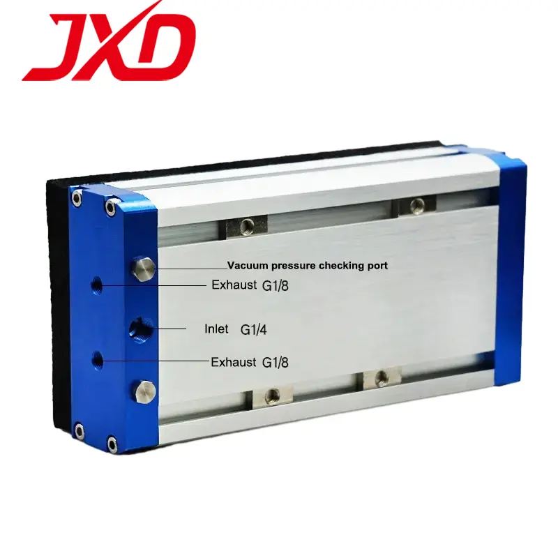 JXD Industrial Pneumatic Sponge Rectangle Integrated Vacuum Suction Cup